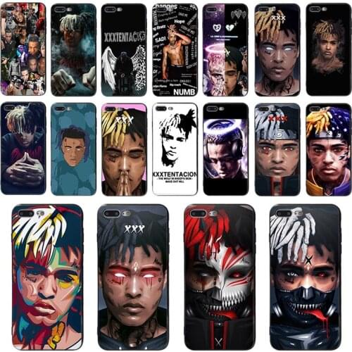 Soft Phone Case For iPhone 11 Pro Max XS 7 6 6S 8 Plus Cover Coque X XR 5 10 SE 5S Hip Hop Raper XXXtentacion MC tpu shell Funda