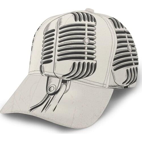 2021 New Baseball Cap Fishing Caps Men Outdoor Hunting Hat Hiking Hat Retro Microphone