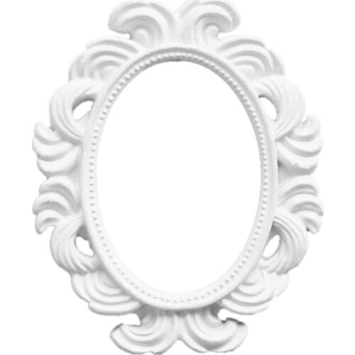 Oval Boroque Photo Frame Tabletop Wall Hanging Picture Frame Display Stand