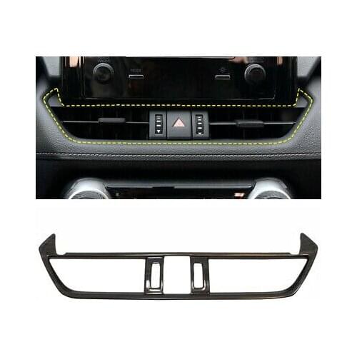 Peach Wood Grain Middle Console Air Vent Cover Trim For Toyota RAV4 2019-2020