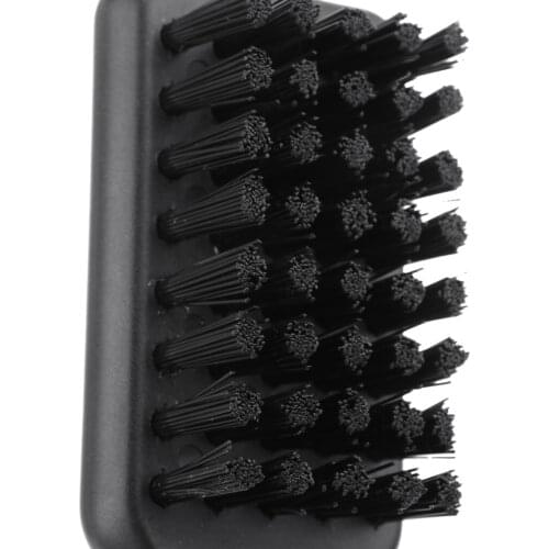 Durable Golf Shoes Cleaner Brush With Shoehorn Handle Dirt Mud Remover Black 19.5 cm