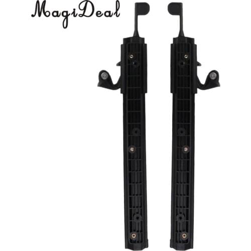 MagiDeal Adjustable Nylon Marine Locking Kayak Foot Braces Pedals Foot Pegs 2PCS Black for Inflatable Fishing Boat Dinghy Yacht