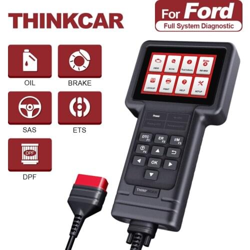 THINKCAR ThinkScan S04 OBD 2 Scanner for Ford 80+ Vehicles All System OBD2 Diagnostic Tool Oil/Brake/SAS/ETS/DPF Reset Functions