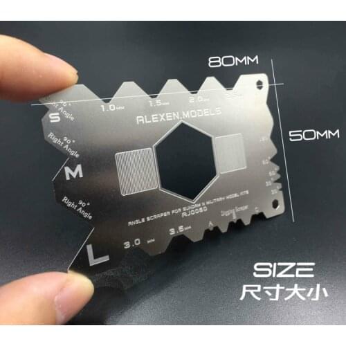 Alexen Models AJ-0060-61 Angle scraper tool for Gundam model Making