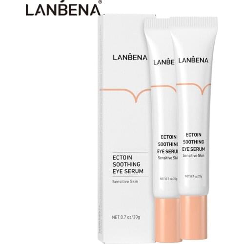 LANBENA ECTOIN EYE Serum SOOTHING Sensitive Skin Smooth Firm Repair Damaged Wrinkle Reduce Eye Bag Eye Moisturizer Care 2Pcs/Set