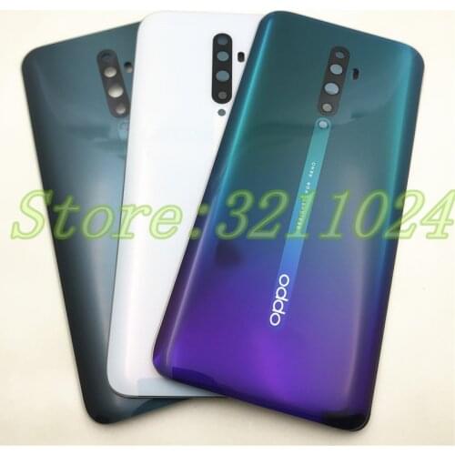 For Oppo Reno / Reno 2 / Reno 2Z F / Reno 10X Zoom Glass Back Battery Cover Door Housing case Rear Glass lens Repair parts