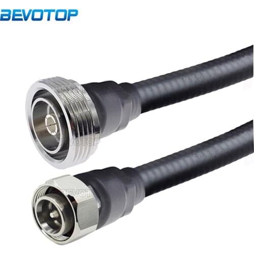 1/2 Cable L29 7/16 DIN Male to 4.3-10 Mini DIN Male Plug Super Flexible 50-9 Feeder RF Coaxial Pigtail Extension Cord Jumper