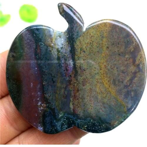 1pcs Natural colorful mineral crystal ocean jasper Slab apple Christmas present