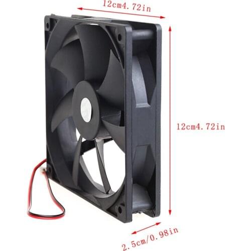 12cm High Speed Computer DC 12V 2Pin PC Case System Hydraulic Cooling Fan 12025