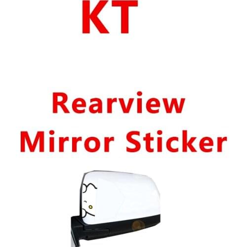 2PCS A Pair Of Car Rearview Mirror Sticker Fashion Cute Reflective Car Sticker