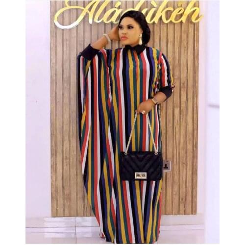 African Dresses for Women 2021 African Women O-neck Plus Size Long Robes African Clothing African Women Dress