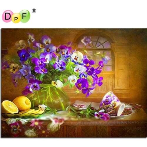 Diamond embroidery elegant Floral diy 5d diamond painting cross stitch mosaic pattern picture of rhinestones crystals home decor