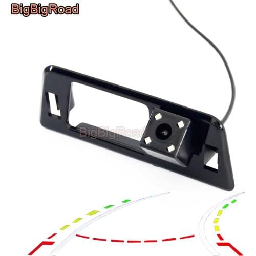 BigBigRoad Car Intelligent Dynamic Trajectory Tracks Rear View Parking Camera Night Vision For Subaru XV 2012 2013 2014 2015