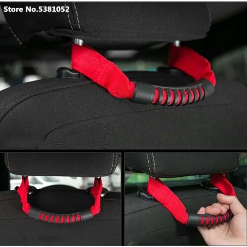 Car Styling For Jeep Compass Renegade Commander Cherokee Accessories Headrest Handle Seat Armrest Canvas Strip