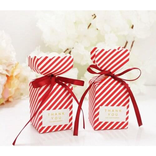 Event Party Paper Gift Box Birthday Party Decorations Kids Gift Box Bag Cookie Bag Candy Box 50pcs/lot