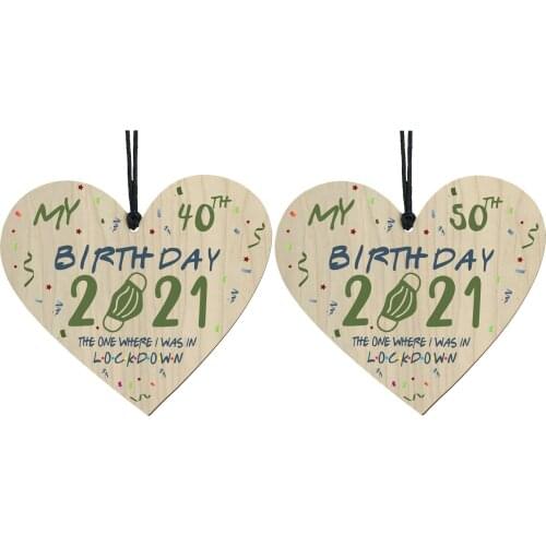 Wooden Hanging Heart Tags Birthday Hanging Pendant Thanksgiving Wood Sign Birthday Mom Dad Gifts Home Decor Ornaments