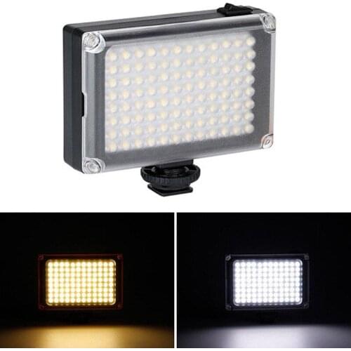 Two Color Filter Easy To Carry Rechargable 96 LED Video Light Lamp Studio Photo Wedding Party Fill-in Light For DSLR Camera
