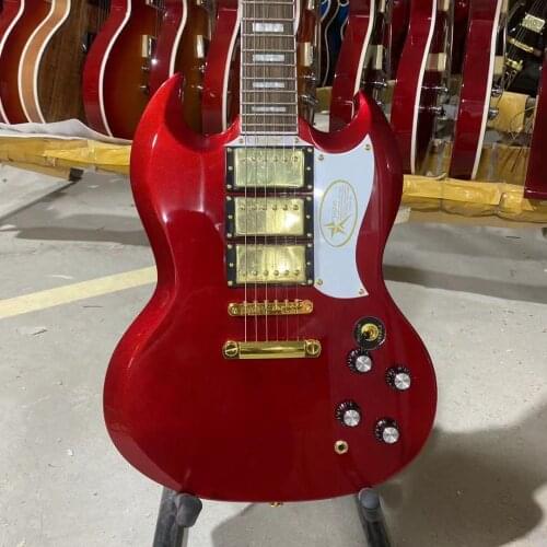 SG G400 Electric Guitra Metallic Red Golden Hardware Rosewood Fingerboard Mahogany body Free Shipping