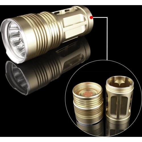 Aluminum Alloy Super Bright High Power Flashlight Lamp 7 LED 1200LM Pistol Handgun For Outdoor Camping Fishing Use