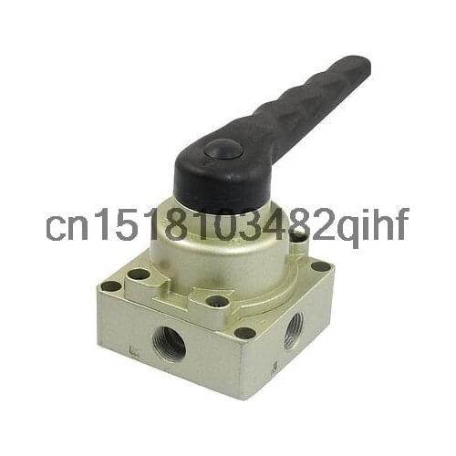 HV-300-03 G3/8" Black Plastic Handle Pneumatic Part Hand-Switching Valve