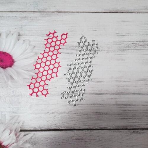 Honeycomb Metal Cutting Dies DIY Scrapbooking for Album Paper Decor Craft Dies Handcrafts Handmade Greeting Cards Dies Cut New