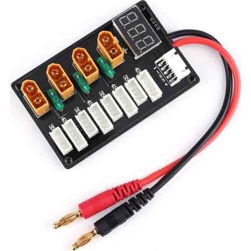 XT60 Plug 3S 4S Lipo Battery Upgrade Version Parallel Charging Board for IMAX B6 Balance Charger ISDT Q6