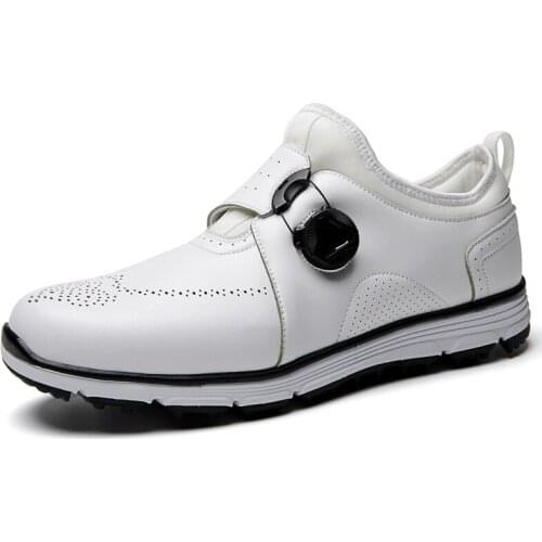 Fall/winter Spin Buckle Brooch Golf Shoes Mens Breathable Sports and Leisure Anti-skid and Broken Spike Shoes