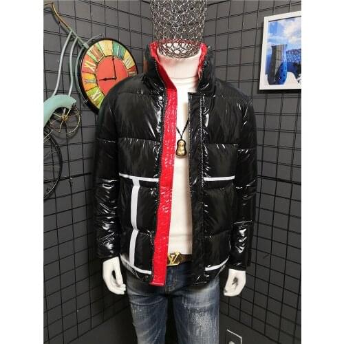 Autumn And Winter Hot new Fashion Mens Jackets Jackets And Coats Mens Thick Warm Stand Collar Fashion Bright Mens Winter Jackets