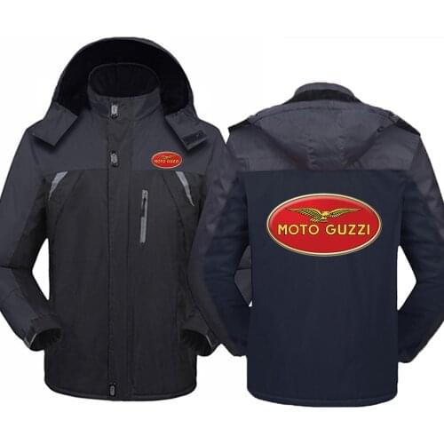 Mountaineering Clothes Winter 2021 Men New Hoodie Sweatshirt Mans Moto Guzzi Logo Printing Fashion Cold Protect Hooded Sweater