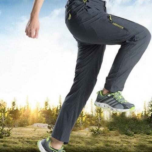 Men Casual Sweatpants Breathable Loose Outdoor Quick Dry Pants Mens Mountain Climbing Trekking Water Proof Full Length Trousers