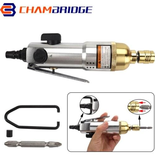 1/4 Inch Air Screwdriver 8500rpm Pneumatic Straight Shank Screwdriver Tools Reversible Screw Driver for Pneumatic Tool