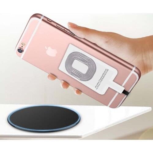 Support Micro Usb Type C Qi Wireless Charger Adapter Induction Receiver Coil Pad