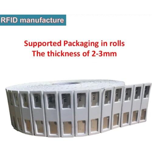 Package in rolls thickness 2-3mm saving space placing order uhf rfid dogbone bib tag with foam 1-15M read range Impinj Monza R6