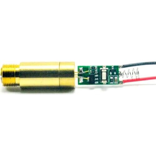 532nm 20mW Industrial Brass Green Ray Laser Diode Lazer DOT Module DC3V