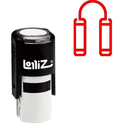 LolliZ Nunchuck Self-Inking Rubber Stamp - Modern Symbol Series