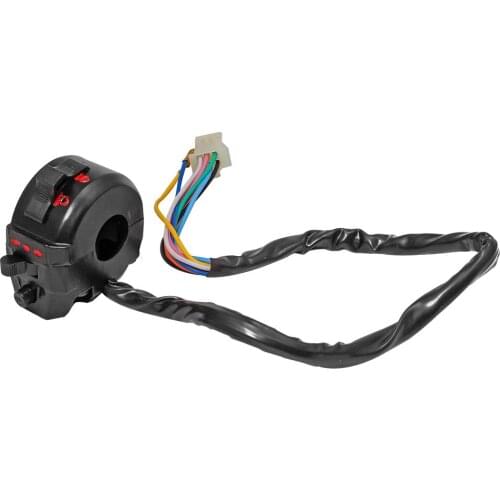 7/8'' 22mm Motorcycle Handlebar Left Side Control Switch High/Low Beam Light Turn Signal Horn Switches For Motorbike ATV/Quad