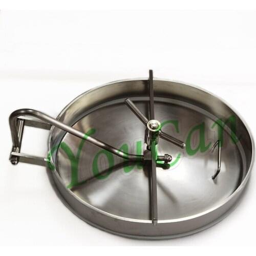 High Quality SS304 330*430mm 430*530mm 530*630mm stainless steel sanitary Elliptical pressure manhole cover oval manway
