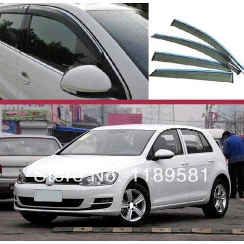 For VW Golf MK7 2014 2015 2016 Window Wind Deflector Visor Rain/Sun Guard Vent new