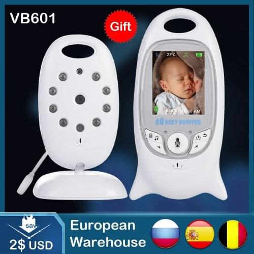 Video Baby Monitor Camera VB601 Wireless Babysitter 2 Way Talk Night Vision IR LED Temperature Security Nanny Camera 8 Lullabies