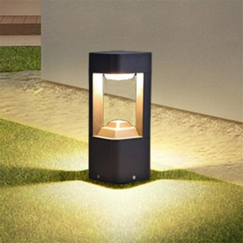 10W Outdoor Aluminum Garden Pathway Lawn Light Villa Landscape Community Pillar Light Courtyard Villa Grassland Bollards Light