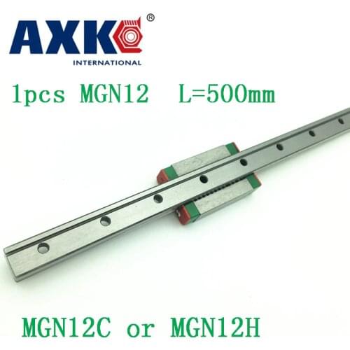 12mm Linear Guide Mgn12 L= 500mm Linear Rail Way + Mgn12c Or Mgn12h Long Linear Carriage For Cnc X Y Z Axis