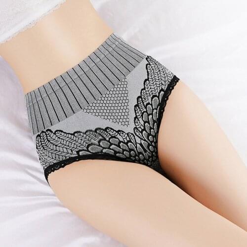 2Pcs/lot High Waist Panties Underwear Women Seamless Brief Hip Lift Underpanties Breathable Pant Sexy Lingerie M-XXL Body Shaper