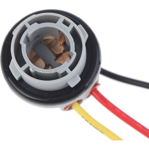 2pcs 1156 1157 Bulb Socket BAY15D Lamp Holder P21/5W Adapter Base Connector Material is Plastic,Metal,ABS,Nylon