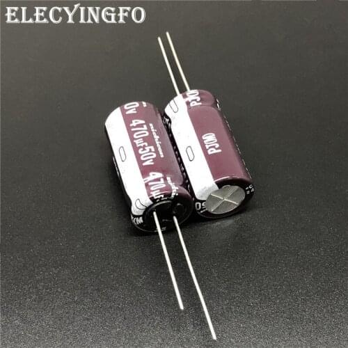 5pcs/50pcs 470uF 50V NICHICON PJ Series 12.5x25mm 50V470uF Low Impedance Long Life Aluminum Electrolytic capacitor