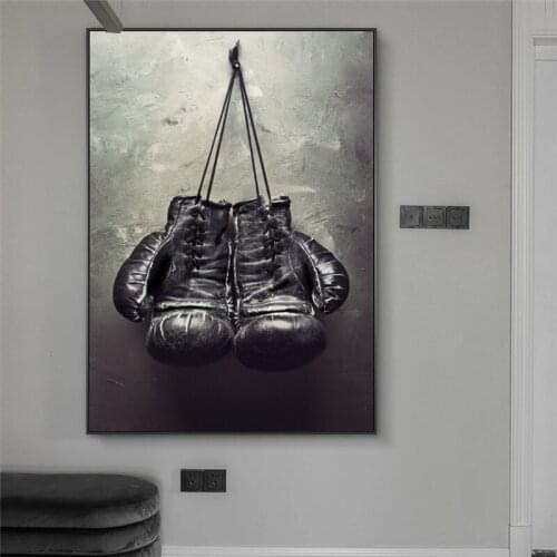 Abstract All Kinds Of Boxing Gloves ART POSTER CANVAS PAINTING Living Room Furniture Stadium Decorative Wall Painting