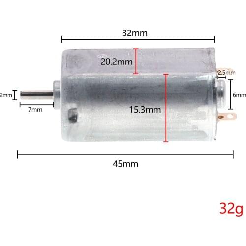 AZGIANT Mabuchi 180 Micro DC Motor FF-180SH-13250 4.2V 5V 6V 9V 12V Precious Metal Brush Electric motor Trimmer