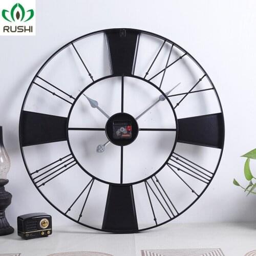 European Retro 60cm Digital Wall Clock Industrial Style Restaurant Bar Decoration Clock Creative Home Clock Home Decore