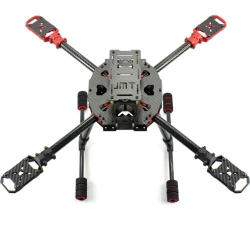 JMT J510 510mm Carbon Fiber 4-axle Foldable Rack Frame Kit with High Tripod for DIY Airplanes Copter RC Quadcopter Accessory