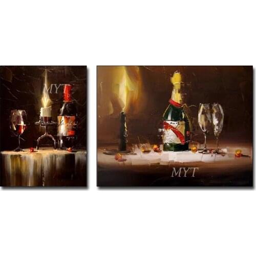 Classical Bottle Art Famous Oil Painting Reproduction Canvas Wall Art Wall Hanging Artwork Home Decoration 2 Panels Paintings