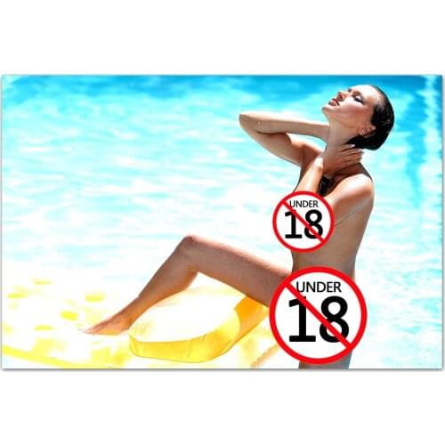 Beauty in the Swimming Pool Wallpaper Wall Art Poster Canvas Prints Unframed Painting For Living Room Decor